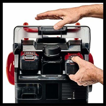 Einhell Akku-Kompressor TE-AC 36/6/8 Li OF Set Power X-Change (36 V, max. 8 bar, 6 l-Tank, 130 l/min Ansaugleistung, Motordrehzahl 16000 min^-1, ölfrei, ohne Akku) - 6