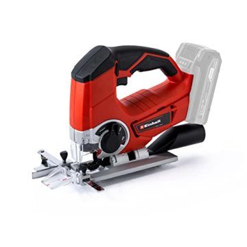 Einhell Akku-Stichsäge TE-JS 18/80 Li-Solo Power X-Change (18 V, max. 80 mm Schnitttiefe, 4-Stufen Pendelhub, Absaugadapter, Parallelanschlag, LED-Licht, ohne Akku) - 1