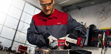 Einhell Akku-Winkelschleifer AXXIO 18/125 Q Li-Solo Power X-Change (18 V, 125 mm Scheibendurchmesser, 33 mm Schnitttiefe, Brushless, Quick-Fix-Nut, ohne Trennscheibe, ohne Akku) - 4