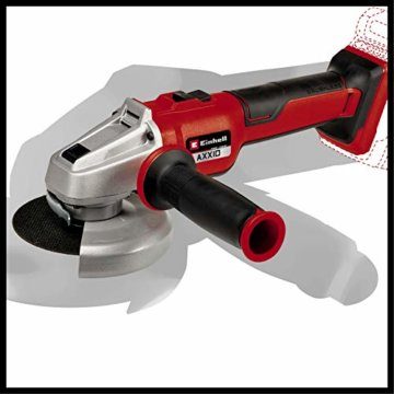 Einhell Akku-Winkelschleifer AXXIO 18/125 Q Li-Solo Power X-Change (18 V, 125 mm Scheibendurchmesser, 33 mm Schnitttiefe, Brushless, Quick-Fix-Nut, ohne Trennscheibe, ohne Akku) - 6