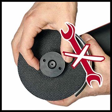 Einhell Akku-Winkelschleifer AXXIO 18/125 Q Li-Solo Power X-Change (18 V, 125 mm Scheibendurchmesser, 33 mm Schnitttiefe, Brushless, Quick-Fix-Nut, ohne Trennscheibe, ohne Akku) - 7