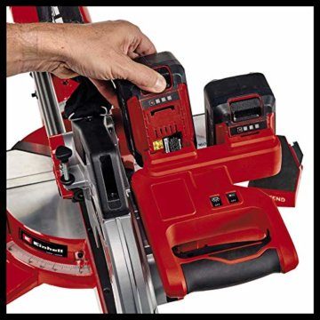 Einhell Akku-Zug-Kapp-Gehrungssäge TE-SM 36/210 Li - Solo Power X-Change (Lithium-Ionen, leichtgängige Zugfunktion, Schnittlinien-Laser, ohne Akku und Ladegerät) - 5