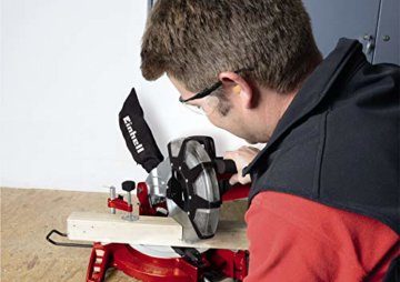 Einhell Kapp Gehrungssäge TC-MS 2513 L (1600 W, Sägeblatt Ø 250 mm, Schnittbreite 130 mm, schwenkbarer Sägekopf, Laser) - 2