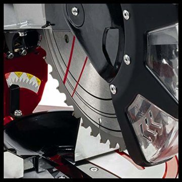 Einhell Kapp Gehrungssäge TC-MS 2513 L (1600 W, Sägeblatt Ø 250 mm, Schnittbreite 130 mm, schwenkbarer Sägekopf, Laser) - 6