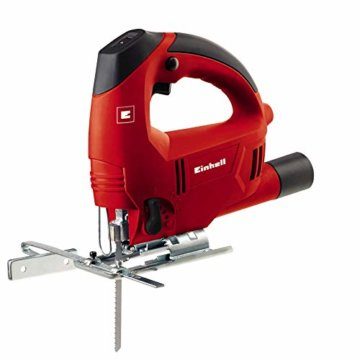 Einhell Stichsäge TC-JS 80 (600 W, max. 80 mm, 45° Schrägschnitt, Hubzahlregelung, 4-Stufen Pendelhub, Absaugadapter, Parallelanschlag) - 1