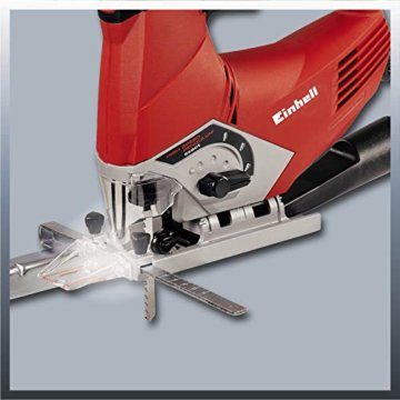 Einhell Stichsäge TE-JS 100 (750 W, max. 100 mm, 45° Schrägschnitt, Hubzahlregelung, 4-Stufen Pendelhub, Absaugadapter, Parallelanschlag, LED-Licht, Koffer) - 3