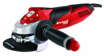 Einhell TE-AG 125/750 Winkelschleifer, 750 W, Scheiben-Ø 125 mm, Schlüssel im Zusatzhandgriff, ohne Trennscheibe, Rot, Schwarz - 1