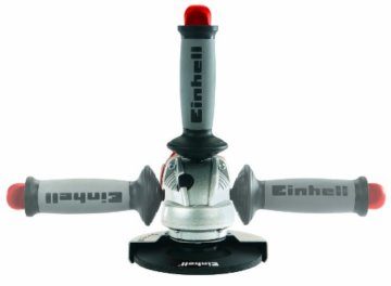 Einhell TE-AG 125/750 Winkelschleifer, 750 W, Scheiben-Ø 125 mm, Schlüssel im Zusatzhandgriff, ohne Trennscheibe, Rot, Schwarz - 5