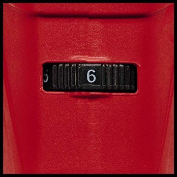 Einhell Winkelschleifer TE-AG 125/1010 CE Q (1010 Watt, Schnellspannmutter, elektr. Drehzahleinstellung, flacher Metallgetriebekopf, Scheibenschutz, ohne Trennscheibe) - 6