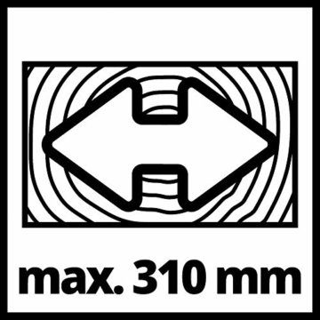 Einhell Zug-Kapp-Gehrungssäge TE-SM 2131 Dual (1600 W, 5000 min.-1, max. Schnittbreite 310 mm, Sägeblatt Ø 210 mm, Softstart, Spannvorrichtung, inkl. HM-Sägeblatt) Rot - 14