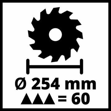 Einhell Zug-Kapp-Gehrungssäge TE-SM 254 Dual (2.100 W, Zugfunktion, Laser, Winkeleinstellung m. Schnellverstellung, Spindle-Lock, Spannvorrichtung, inkl. Hartmetall-Sägeblatt) - 11