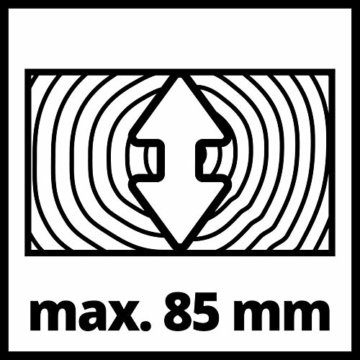 Einhell Zug-Kapp-Gehrungssäge TE-SM 254 Dual (2.100 W, Zugfunktion, Laser, Winkeleinstellung m. Schnellverstellung, Spindle-Lock, Spannvorrichtung, inkl. Hartmetall-Sägeblatt) - 10