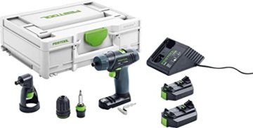 festool TXS Li 2,6-Set 576102 DIY, im Systainer mit 2. Akkupack und Winkelvorsatz - 1