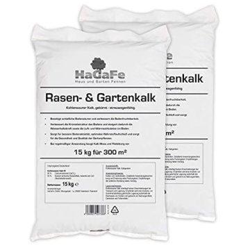 HaGaFe Rasenkalk & Gartenkalk Kalk, Gewicht: 30 Kg Für 600 M² - 1