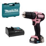 Makita Akku-Schlagbohrschrauber 12V max. in pink / 2,0 Ah, 1 Akku + Ladegerät HP333DSAP Rosa - 1
