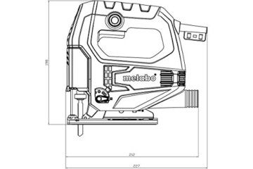 Metabo Stichsäge STEB 65 Quick (601030500) Kunststoffkoffer, Nennaufnahmeleistung: 450 W, Abgabeleistung: 230 W, Schnitttiefe Holz: 65 mm - 2