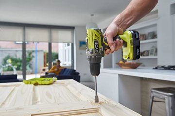 RYOBI 18 V ONE+ Akku-Bohrschrauber R18DD3-215S (2-Gang-Getriebe, max. Drehmoment 50 Nm, Drehmomentstufen 24, Bohrfutter 13 mm, inkl. 2 x 1,5Ah Akku & Ladegerät in Werkzeugtasche) - 3