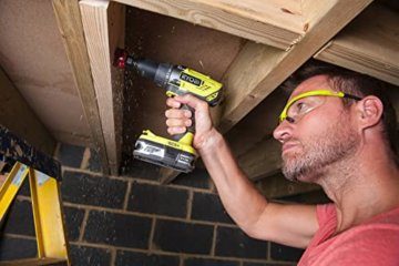 RYOBI 18 V ONE+ Akku-Bohrschrauber R18DD3-215S (2-Gang-Getriebe, max. Drehmoment 50 Nm, Drehmomentstufen 24, Bohrfutter 13 mm, inkl. 2 x 1,5Ah Akku & Ladegerät in Werkzeugtasche) - 6