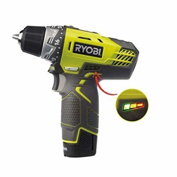 Ryobi 5133001802 2-Gang Akku-Kompaktschrauber Typ R12DD-LL13S, 12 V, Schwarz, Gelb - 2