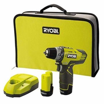 Ryobi 5133001802 2-Gang Akku-Kompaktschrauber Typ R12DD-LL13S, 12 V, Schwarz, Gelb - 1