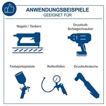 Scheppach Kompressor HC20Si-Twin Ultra-Silent Leisekompressor Druckluftkompressor Doppeltank | 750W Leistung |10bar Arbeitsdruck | 20L Kessel | ölfrei | Ansaugleistung 200 L/min | Schallwert 54 db - 4