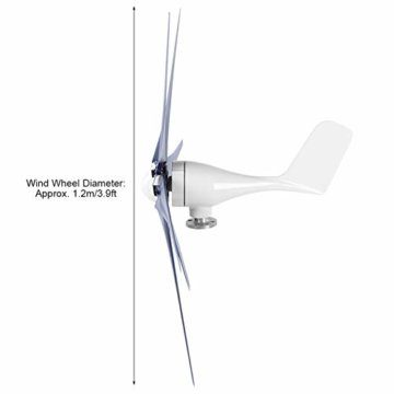 Wind AC Generator 800W Windgenerator Windturbinen Set zum Laden von Booten(blue, 48V) - 7