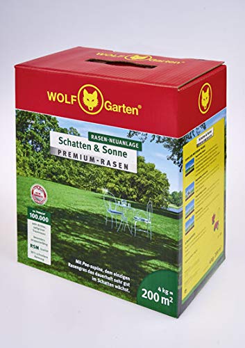 WOLF Garten - Premium-Rasen Schatten & Sonne LP 200 m²; 3820050 - 3