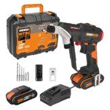 WORX WX177 NITRO Akku-Bohrschrauber Switchdriver 2.0 20V – starke bürstenloser Motor bis 50Nm Drehmoment – schneller Wechsel zwischen 2 Bits – präzise Drehmomentsteuerung – inkl. Akkus & Ladegerät - 1