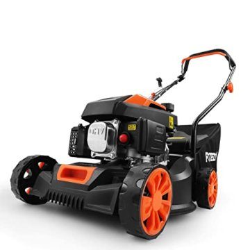 Benzin Rasenmäher FX-RM4180 - Ultraleicht & kompakt mit 40 cm Schnittbreite - 80cm³ Hubraum - 45L Fangkorb FUXTEC - 7