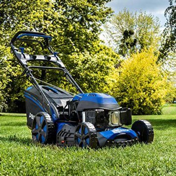 DENQBAR Benzin-Rasenmäher DQ-R53EV (9-in-1, E-Start & Seilzug, Gangwahl, 53 cm Schnittbreite, Mulcher, Mäher, Radantrieb, Grasfangkorb 65 L, Schnitthöhe 25-75 mm) - 7