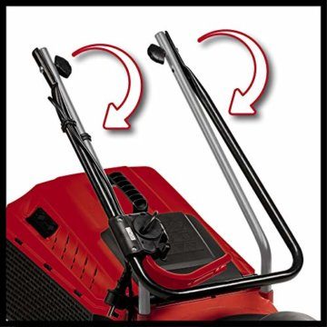 Einhell Elektro-Rasenmäher GC-EM 1032 (1.000 W, empfohlen für Rasenflächen bis 300 m², 3-stufige Einzelrad-Schnitthöhenverstellung, klappbarer Führungsholm, 30 l-Grasfangbox) - 5