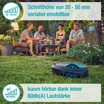 GARDENA smart Sileno Set city 500: Mähroboter bis 500 m² Rasenfläche, Steigungen bis 35 %, Schnitthöhe 20 - 50 mm, inkl. Gateway, Begrenzungskabel, Haken und Verbinder (19066-20), DE-Version - 3