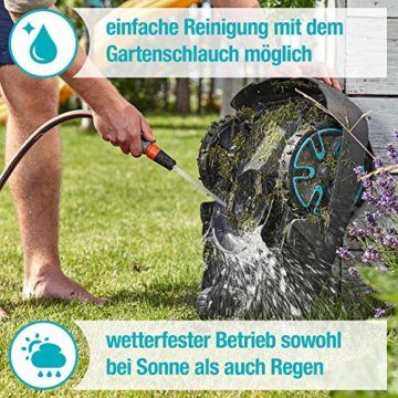 GARDENA smart Sileno Set city 500: Mähroboter bis 500 m² Rasenfläche, Steigungen bis 35 %, Schnitthöhe 20 - 50 mm, inkl. Gateway, Begrenzungskabel, Haken und Verbinder (19066-20), DE-Version - 4
