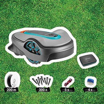 GARDENA smart Sileno Set city 500: Mähroboter bis 500 m² Rasenfläche, Steigungen bis 35 %, Schnitthöhe 20 - 50 mm, inkl. Gateway, Begrenzungskabel, Haken und Verbinder (19066-20), DE-Version - 7