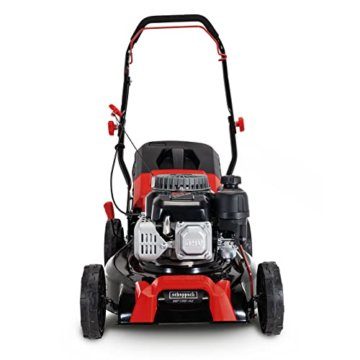 Scheppach Benzin Rasenmäher MP135-42 | Schnittbreite 42cm | 3 PS | Stahlgehäuse | Höhenverstellung in 7 Stufen (25 - 75mm) | 55 Liter Fangkorb mit Füllstandsanzeige - 3
