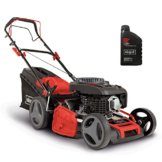 Scheppach Benzin Rasenmäher MS225-53 mit Radantrieb | 53cm Schnittbreite | 65L Fangbox | Höhenverstellung 7 Stufen | Seitenauswurf & Reinigungsfunktion | Mulchmäher | inkl. Motoröl - 1