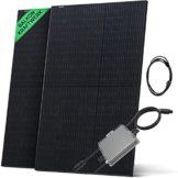 Solarway Balkonkraftwerk 600W Komplett Steckdose | Solaranlage Komplettset | 2x400W JaSolar-Module, Deye Wechselrichter mit APP/WIFI + Zubehör | Plug&Play | genehmigungsfrei (Ohne Halterung) - 1
