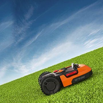 WORX Landroid M WR141E Mähroboter/Akkurasenmäher für kleine Gärten bis 500 qm/Selbstfahrender Rasenmäher für einen sauberen Rasenschnitt - 10