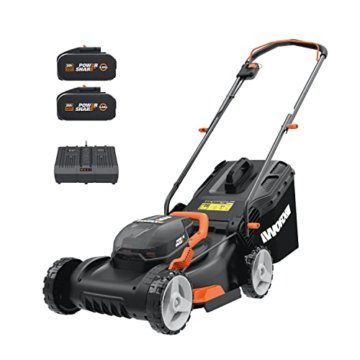 WORX WG743E Akku-Rasenmäher 40V – Profi Rasenmäher mit Mulchfunktion & PowerShare Akku – Rasenmähen ohne Kabel – Ideal für Gärten bis 500m² - 1
