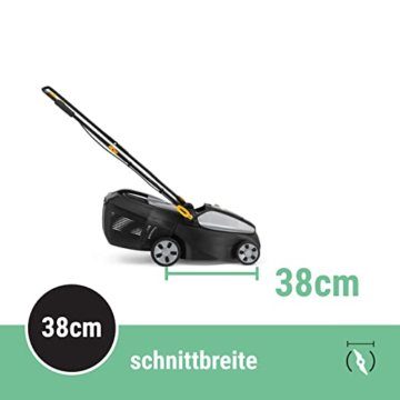 Alpina Akku-Rasenmäher AL1 3820 Li Kit, Schnittbreite 38cm, 20 V (2 x 4 Ah) Akku, 550 W, bis zu 350m², Inkl. Akku und Ladegerät - 4