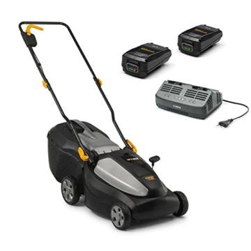 Alpina Akku-Rasenmäher AL1 3820 Li Kit, Schnittbreite 38cm, 20 V (2 x 4 Ah) Akku, 550 W, bis zu 350m², Inkl. Akku und Ladegerät - 1