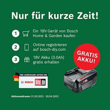 Bosch Home and Garden Akku Kettensäge Universalchain 18 (ohne Akku, 18 Volt System, im Karton) Grün, Norme - 3