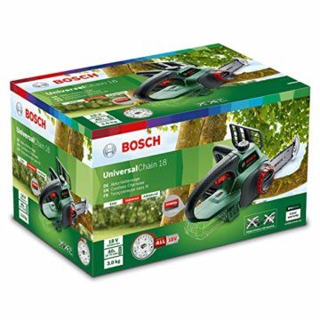 Bosch Home and Garden Akku Kettensäge Universalchain 18 (ohne Akku, 18 Volt System, im Karton) Grün, Norme - 8