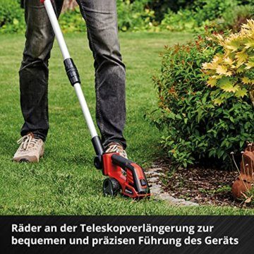 Einhell Akku-Gras- und Strauchschere GE-CG 18/100 Li T-Solo Power X-Change (Li-Ion, 18 V, Teleskopstiel, Schnittbreite Grasschneideblatt 100 mm, Strauchscherenmesser 200 mm, ohne Akku und Ladegerät) - 10
