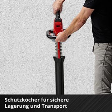 Einhell Akku-Heckenschere ARCURRA 18/55 Power X-Change (18 V, 55 cm Schnittlänge, 18 mm Zahnabstand, inkl. Schnittgutsammler, schmaler Frontgriff, ohne Akku) - 10