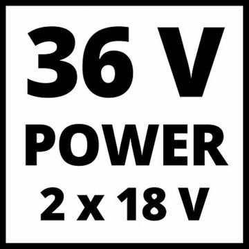 Einhell Akku-Rasenmäher GE-CM 36/37 Li-Solo Power X-Change (36 V, 37 cm Schnittbreite, bis 400 m², 45L Grasfangkorb, 25-75 mm Schnitthöhe, ohne Akku) - 16