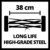 Einhell Akku-Rasenmäher GE-HM 18/38 Li - Solo Power X-Change (Li-ion, 18V, kugelgelagerte Mähspindel mit 5 präzisionsgeschliffenen Stahlmessern, ohne Akku und Ladegerät) - 15