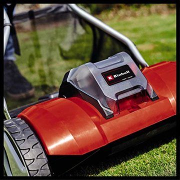 Einhell Akku-Rasenmäher GE-HM 18/38 Li - Solo Power X-Change (Li-ion, 18V, kugelgelagerte Mähspindel mit 5 präzisionsgeschliffenen Stahlmessern, ohne Akku und Ladegerät) - 5