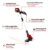 Einhell Akku-Rasentrimmer GE-CT 18 Li Kit Power X-Change (Li-Ion, 18V, Motorkopf drehbar, Flowerguard, inkl 20 Kunststoffmesser, inkl. 2,0Ah Akku und Ladegerät), Rot/Schwarz - 2
