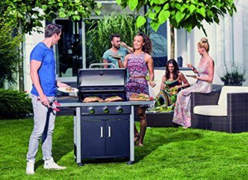 Enders® Gasgrill CHICAGO 3, 3-Brenner, Edelstahl-Deckel doppelwandig mit Grill-Thermometer, Grillwagen mit Räder, #89376 - 3